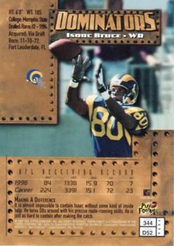 1997 Finest #344 Isaac Bruce Back