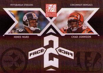 2005 Donruss Elite - Face 2 Face Black #CB-12 Hines Ward / Chad Johnson Front