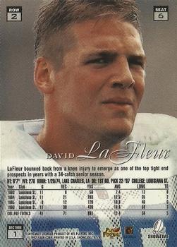 1997 Flair Showcase #6 David LaFleur Back