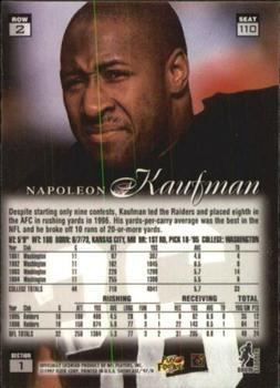 1997 Flair Showcase #110 Napoleon Kaufman Back