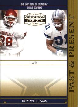 2005 Donruss Gridiron Gear - Past and Present Gold #PP17 Roy Williams Front