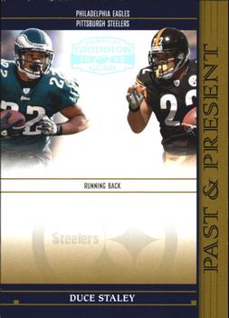 2005 Donruss Gridiron Gear - Past and Present Silver Holofoil #PP8 Duce Staley Front