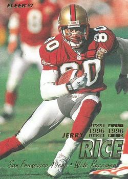 1997 Fleer #18 Jerry Rice Front