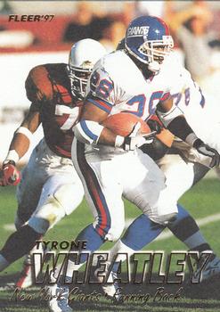 1997 Fleer #123 Tyrone Wheatley Front