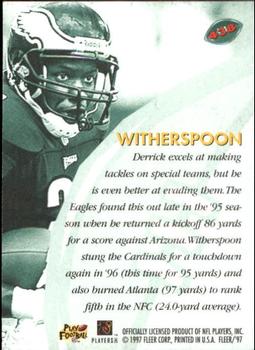 1997 Fleer #438 Derrick Witherspoon Back
