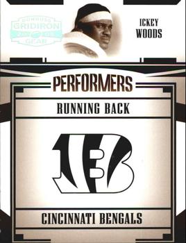 2005 Donruss Gridiron Gear - Performers Silver Holofoil #P-22 Ickey Woods Front