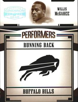 2005 Donruss Gridiron Gear - Performers Silver Holofoil #P-50 Willis McGahee Front