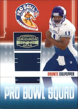 2005 Donruss Gridiron Gear - Pro Bowl Squad Gold Holofoil #PBS-1 Daunte Culpepper Front