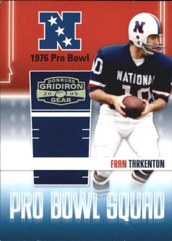 2005 Donruss Gridiron Gear - Pro Bowl Squad Gold Holofoil #PBS-2 Fran Tarkenton Front