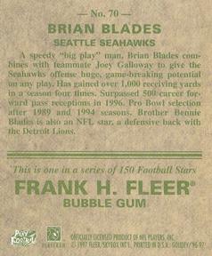 1997 Fleer Goudey #70 Brian Blades Back