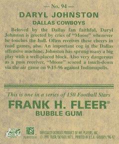 1997 Fleer Goudey #94 Daryl Johnston Back