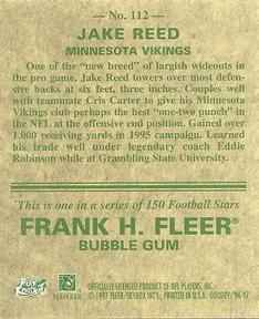 1997 Fleer Goudey #112 Jake Reed Back