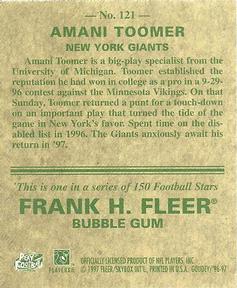 1997 Fleer Goudey #121 Amani Toomer Back