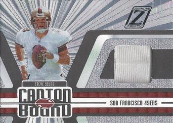 2005 Donruss Zenith - Canton Bound Materials Prime #CB-25 Steve Young Front