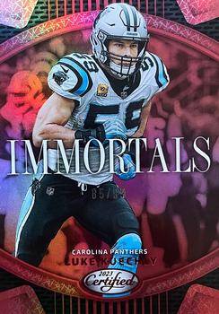 2023 Panini Certified - Immortals Mirror Red #I-10 Luke Kuechly Front