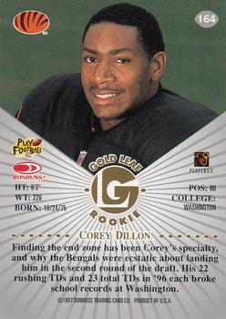 1997 Leaf #164 Corey Dillon Back