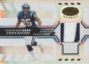 2005 Leaf Certified Materials - Certified Potential Jersey Prime #CP-21 Antonio Gates Front