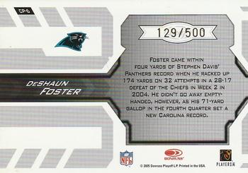 2005 Leaf Certified Materials - Certified Potential Mirror #CP-6 DeShaun Foster Back