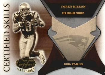 2005 Leaf Certified Materials - Certified Skills #CS-17 Corey Dillon Front