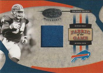 2005 Leaf Certified Materials - Fabric of the Game #FG-74 Thurman Thomas Front