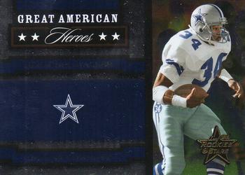 2005 Leaf Rookies & Stars - Great American Heroes Blue #GAH-13 Herschel Walker Front