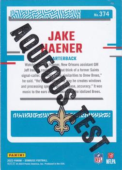 2023 Donruss - Aqueous Test #374 Jake Haener Back