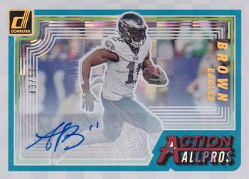 2023 Donruss - Action All-Pros Autographs #AAP-10 A.J. Brown Front