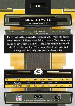2005 Playoff Absolute Memorabilia - Retail #58 Brett Favre Back