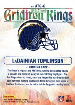 2023 Donruss - All-Time Gridiron Kings #ATG-6 LaDainian Tomlinson Back
