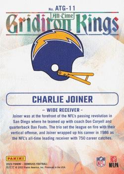 2023 Donruss - All-Time Gridiron Kings #ATG-11 Charlie Joiner Back