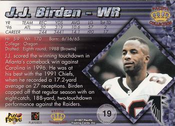 1997 Pacific Crown Collection #19 J.J. Birden Back