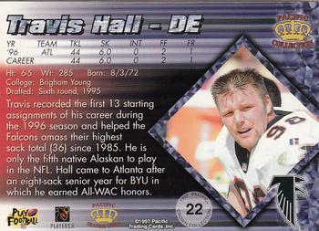1997 Pacific Crown Collection #22 Travis Hall Back