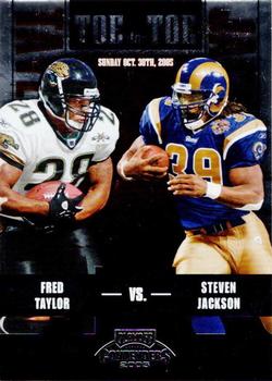 2005 Playoff Contenders - Toe to Toe #TT-23 Fred Taylor / Steven Jackson Front