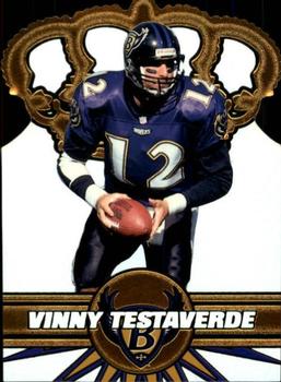 1997 Pacific Crown Collection - Gold Crown Die Cuts #2 Vinny Testaverde Front