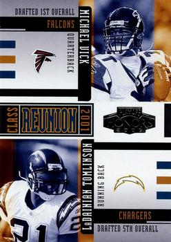 2005 Playoff Honors - Class Reunion #CR-14 Michael Vick / LaDainian Tomlinson Front