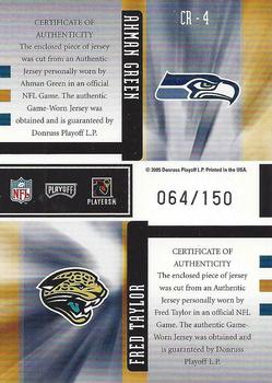2005 Playoff Honors - Class Reunion Materials #CR-4 Ahman Green / Fred Taylor Back