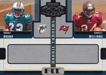 2005 Playoff Honors - Rookie Tandem #RT-2 Ronnie Brown / Carnell Williams Front