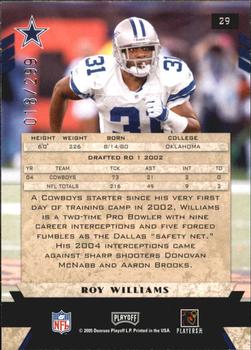 2005 Playoff Honors - X's #29 Roy Williams Back