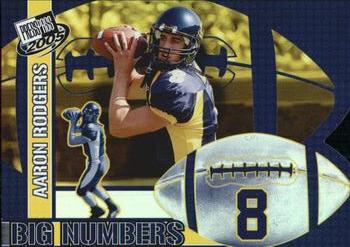 2005 Press Pass - Big Numbers #BN 25 Aaron Rodgers Front