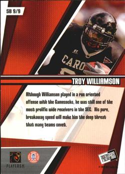 2005 Press Pass - Showbound #SB 9 Troy Williamson Back