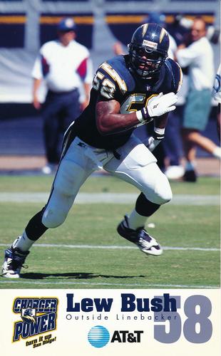 1996 San Diego Chargers #NNO Lew Bush Front