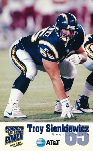 1996 San Diego Chargers #NNO Troy Sienkiewicz Front