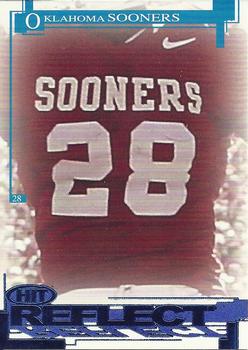 2005 SAGE HIT - Reflect Blue #R52 Oklahoma RB #28 Front
