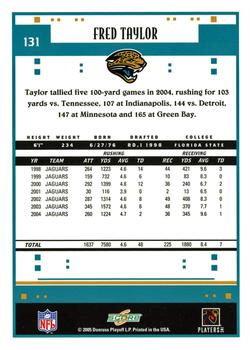 2005 Score - Glossy #131 Fred Taylor Back