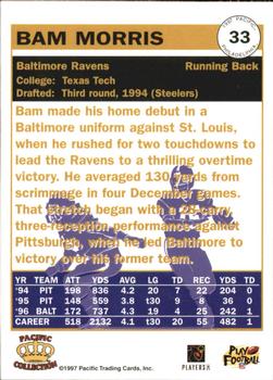 1997 Pacific Philadelphia #33 Bam Morris Back