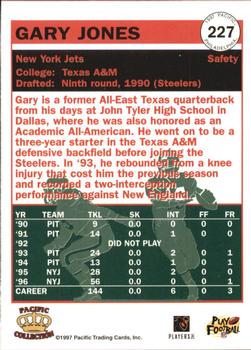 1997 Pacific Philadelphia #227 Gary Jones Back