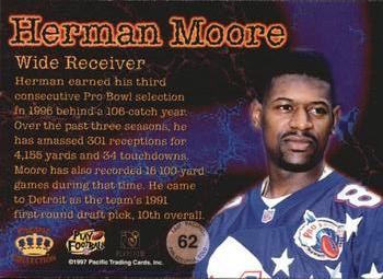 1997 Pacific Philadelphia - Gold #62 Herman Moore Back