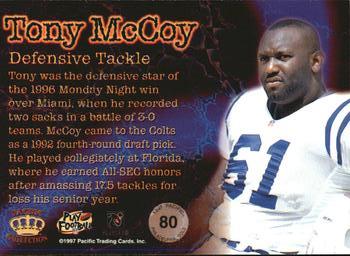 1997 Pacific Philadelphia - Gold #80 Tony McCoy Back
