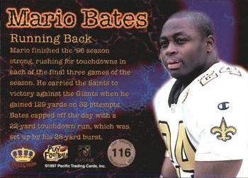 1997 Pacific Philadelphia - Gold #116 Mario Bates Back