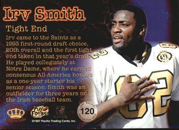 1997 Pacific Philadelphia - Gold #120 Irv Smith Back